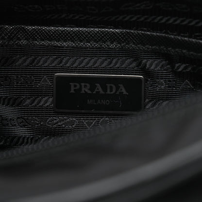Prada Nylon New Vela Studded Messenger Bag Black 6 of 10