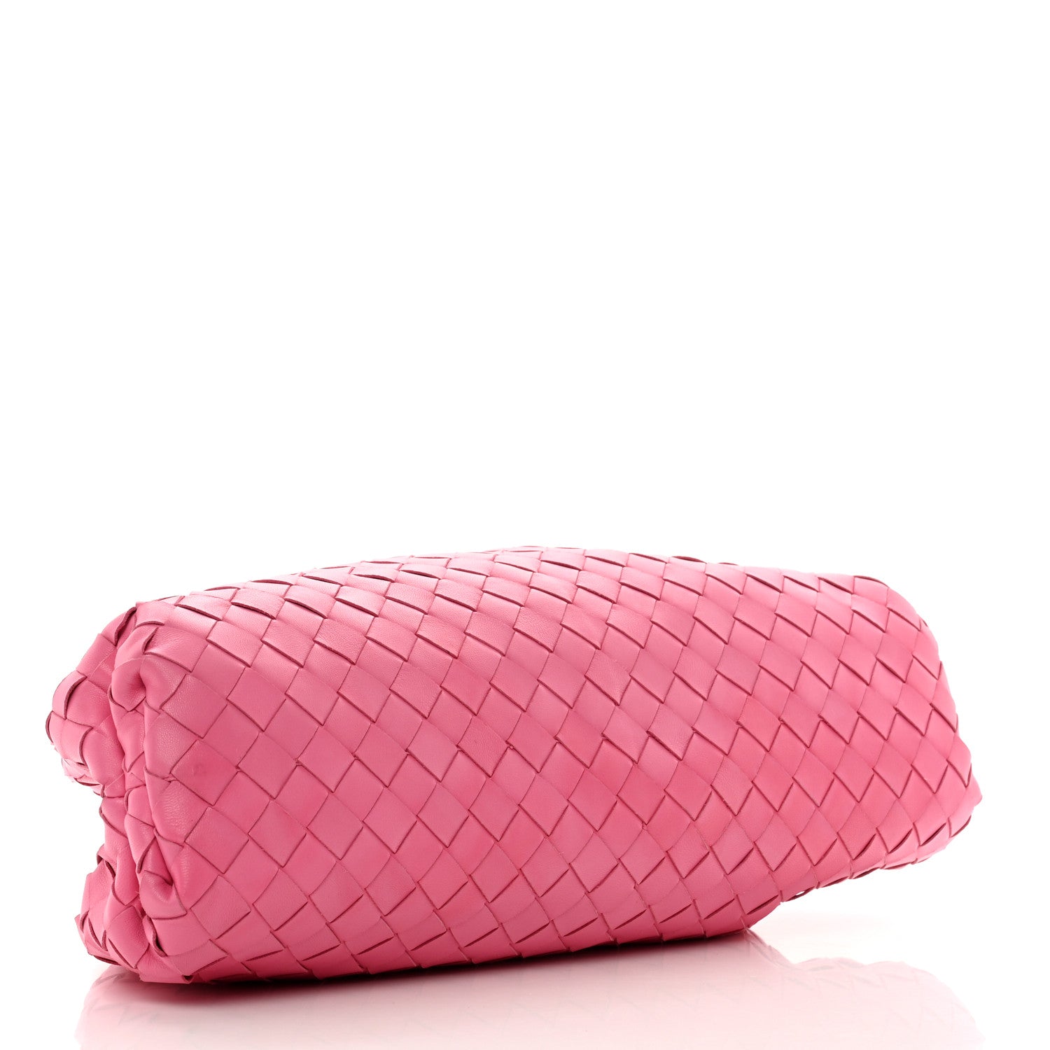 Bottega Veneta Nappa Maxi Intrecciato The Pouch Oversized Clutch Pink 4 of 9