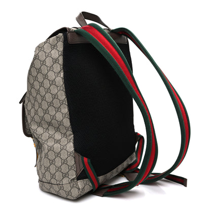 Gucci Soft GG Supreme Monogram Neo Vintage Double Buckle Backpack Beige New Acero Crop 3 of 10