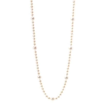 Tiffany Sterling Silver Ziegfeld Pearl Long Necklace 30" 1 of 6