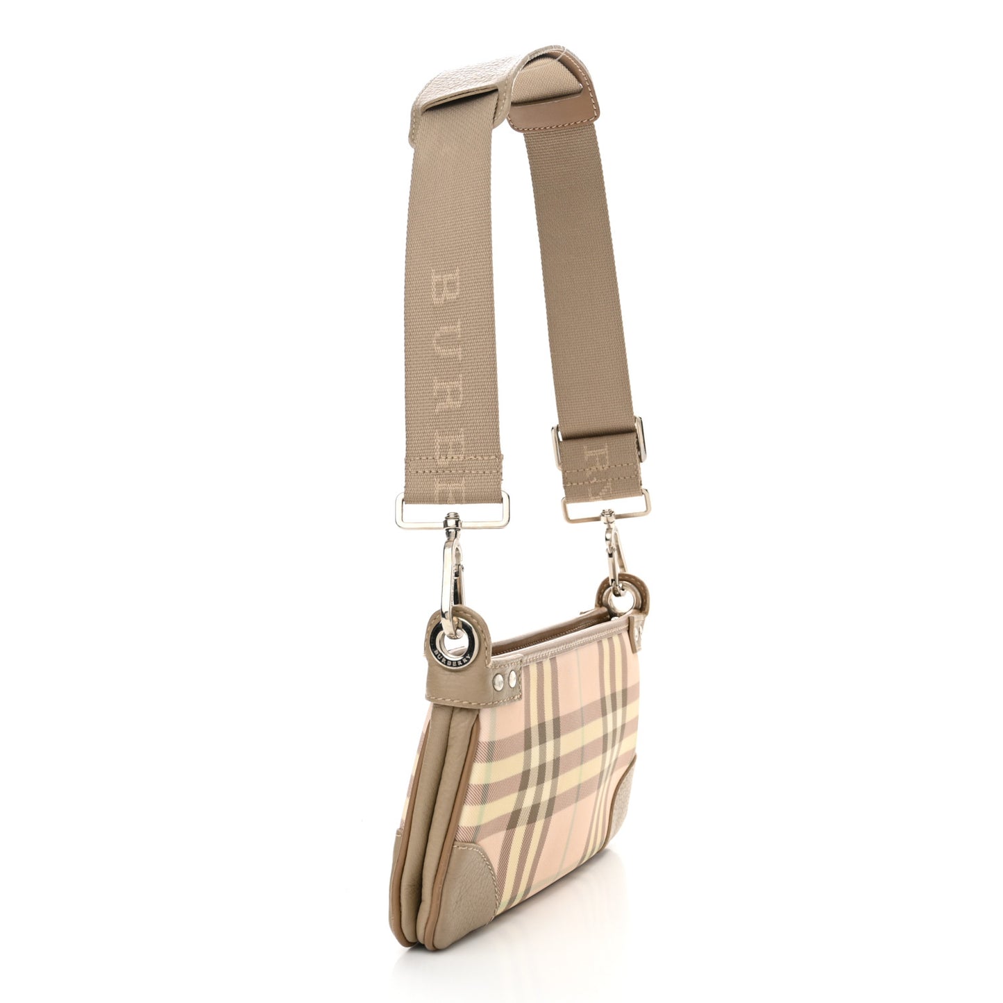 Candy Check Small Tote Pink Beige