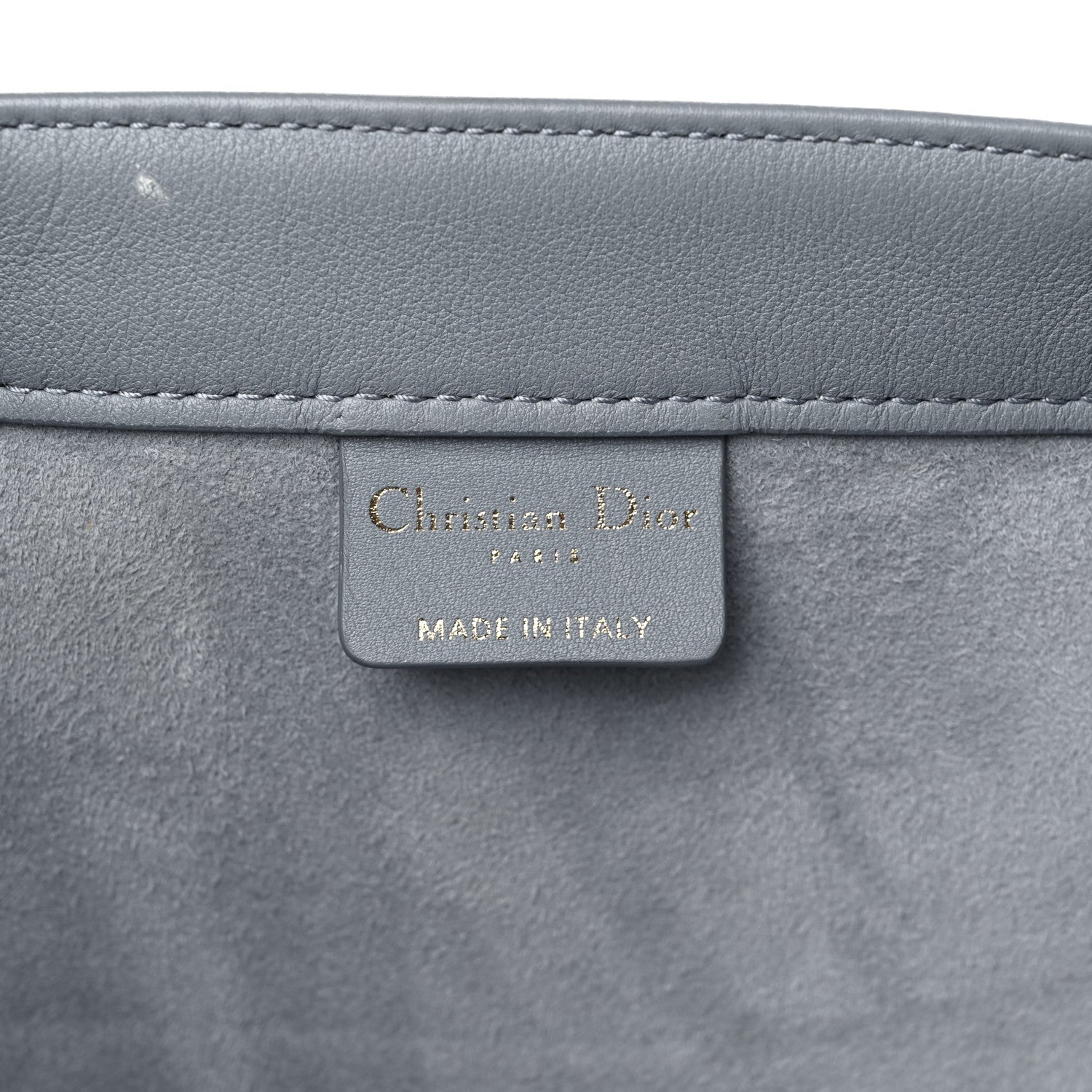 Christian Dior Calfskin Embossed Medium Book Tote Grey 6 of 17