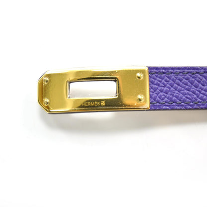Hermes Epsom Kelly Double Tour Bracelet Crocus Purple 4 of 6