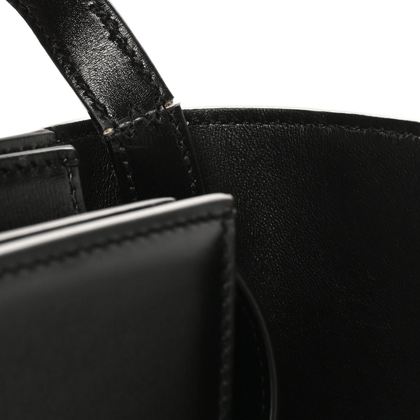 Dappled Calfskin Small Fiamma Crossbody Bag  Black