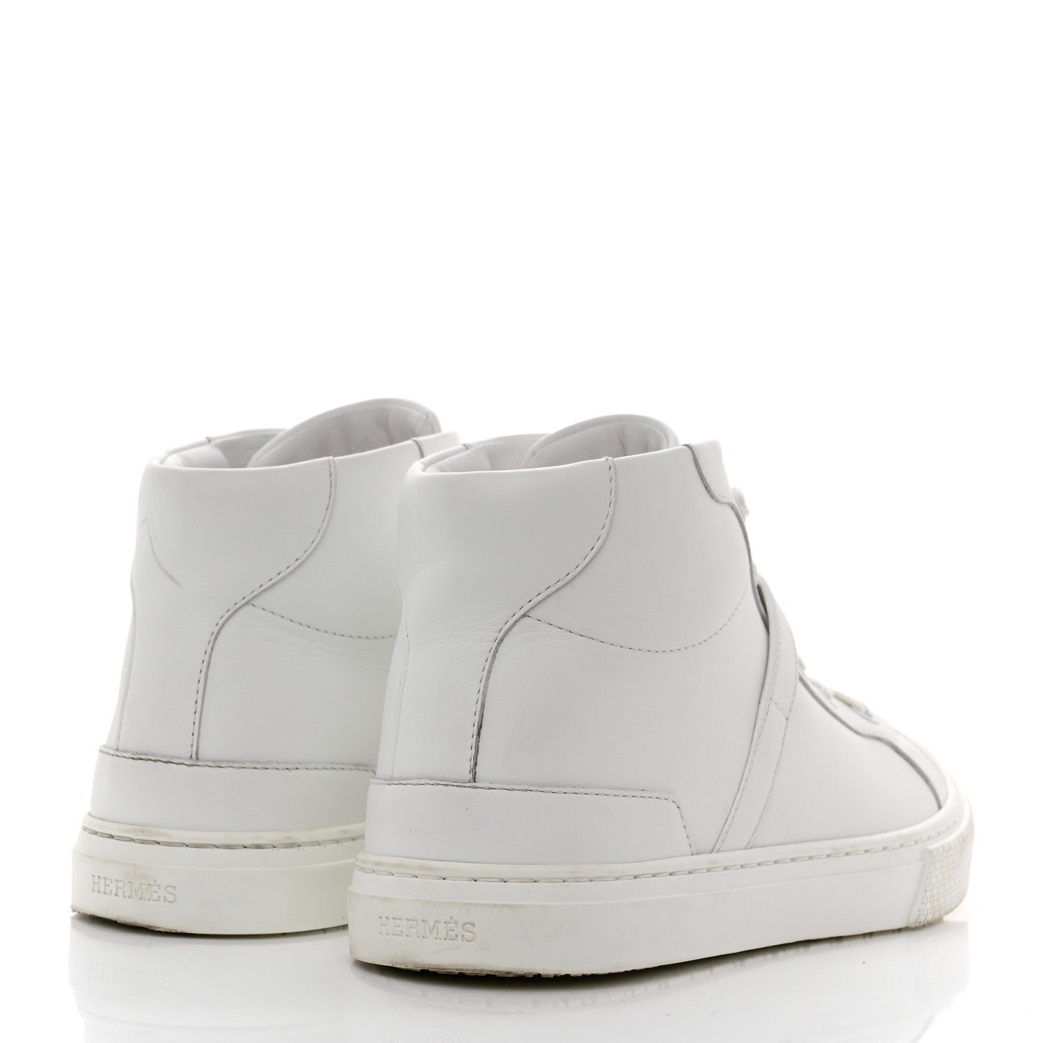 Hermes Calfskin Womens Daydream Sneakers 36.5 White 4 of 8