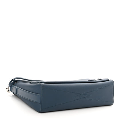 Louis Vuitton Calfskin Aerogram Takeoff Messenger Blue 4 of 10