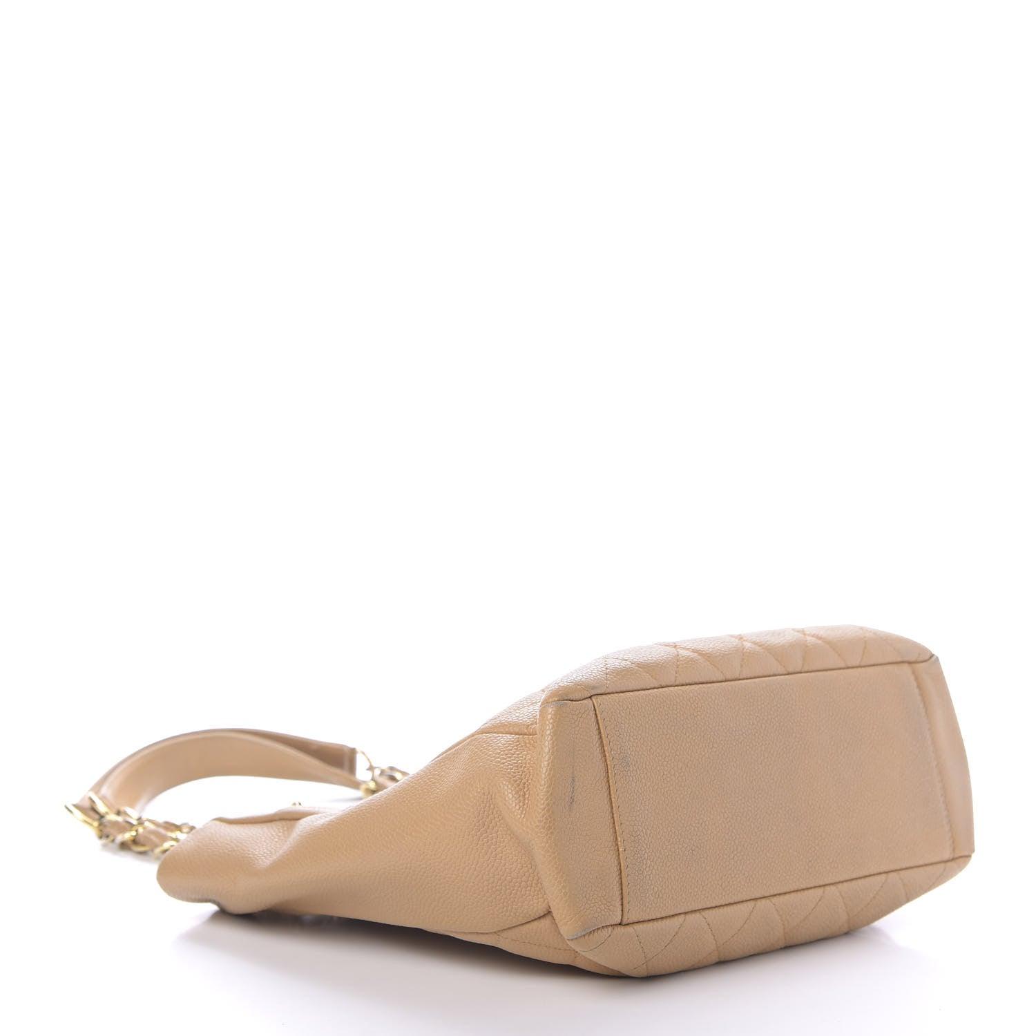 Chanel Caviar Quilted Petit Shopping Tote PST Dark Beige 4 of 18