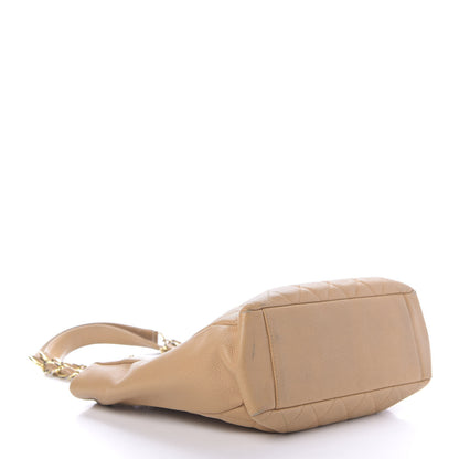 Chanel Caviar Quilted Petit Shopping Tote PST Dark Beige 4 of 18