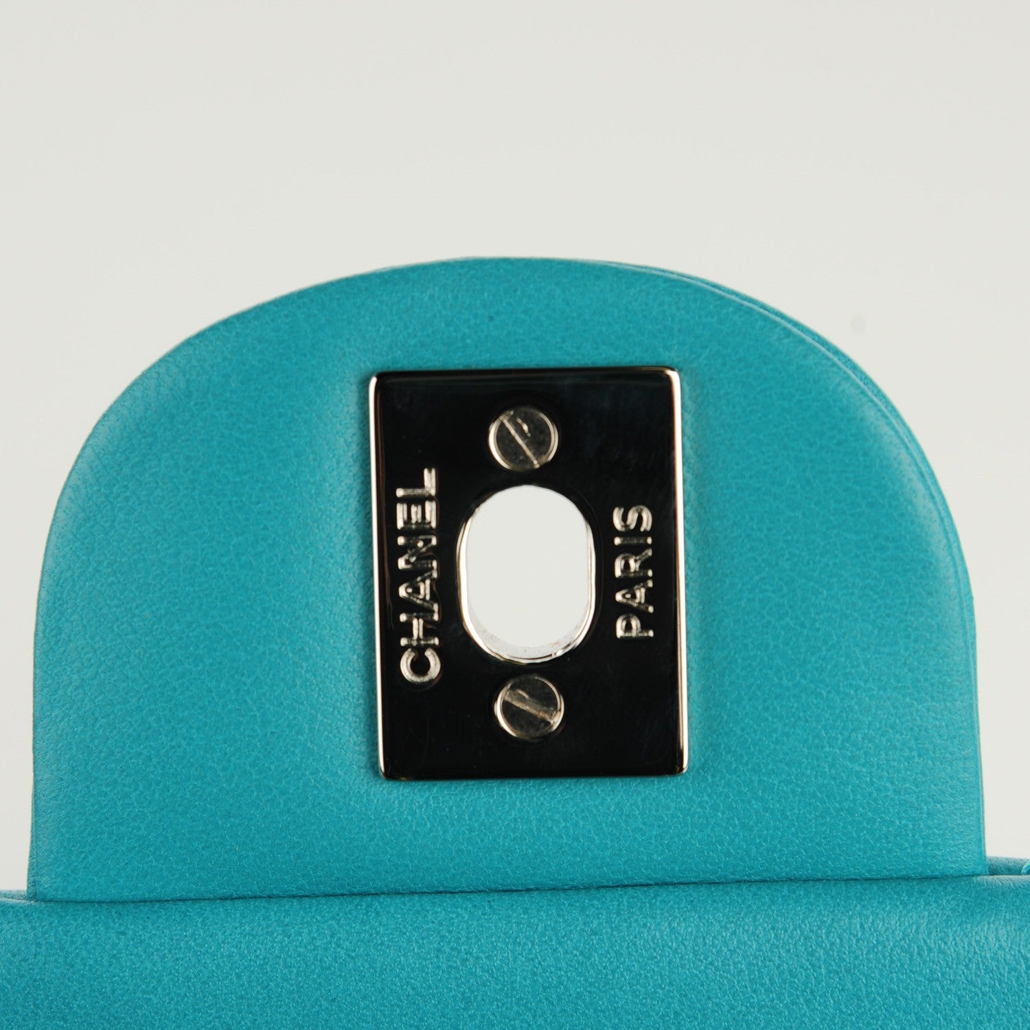 Chanel Lambskin Quilted Mini Square Flap Turquoise 5 of 8