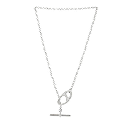 Hermes Sterling Silver Chaine D'Ancre Punk Toggle Necklace 2 of 5