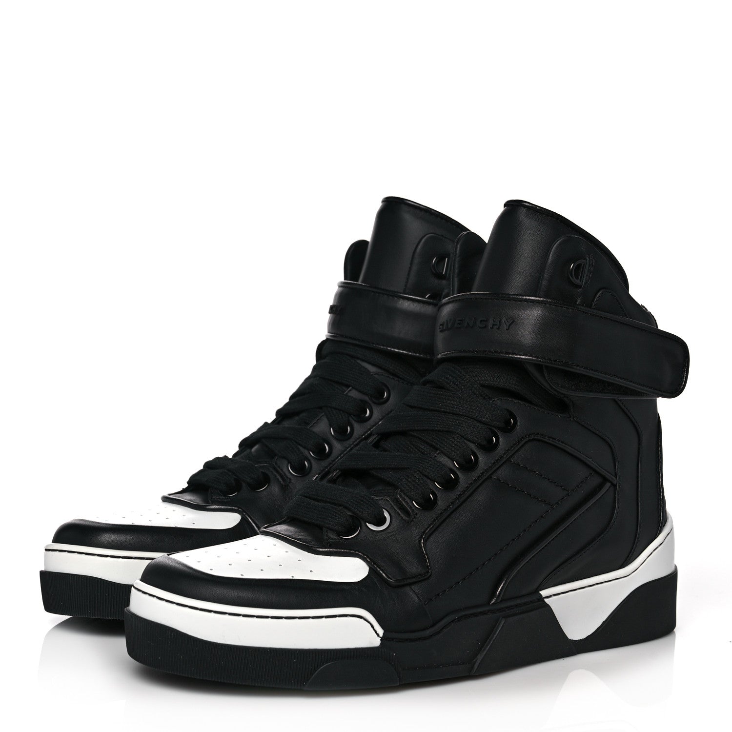 Givenchy Calfskin Mens Tyson High Top Sneakers 42 Black 3 of 10