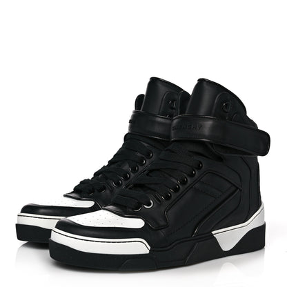 Givenchy Calfskin Mens Tyson High Top Sneakers 42 Black 3 of 10