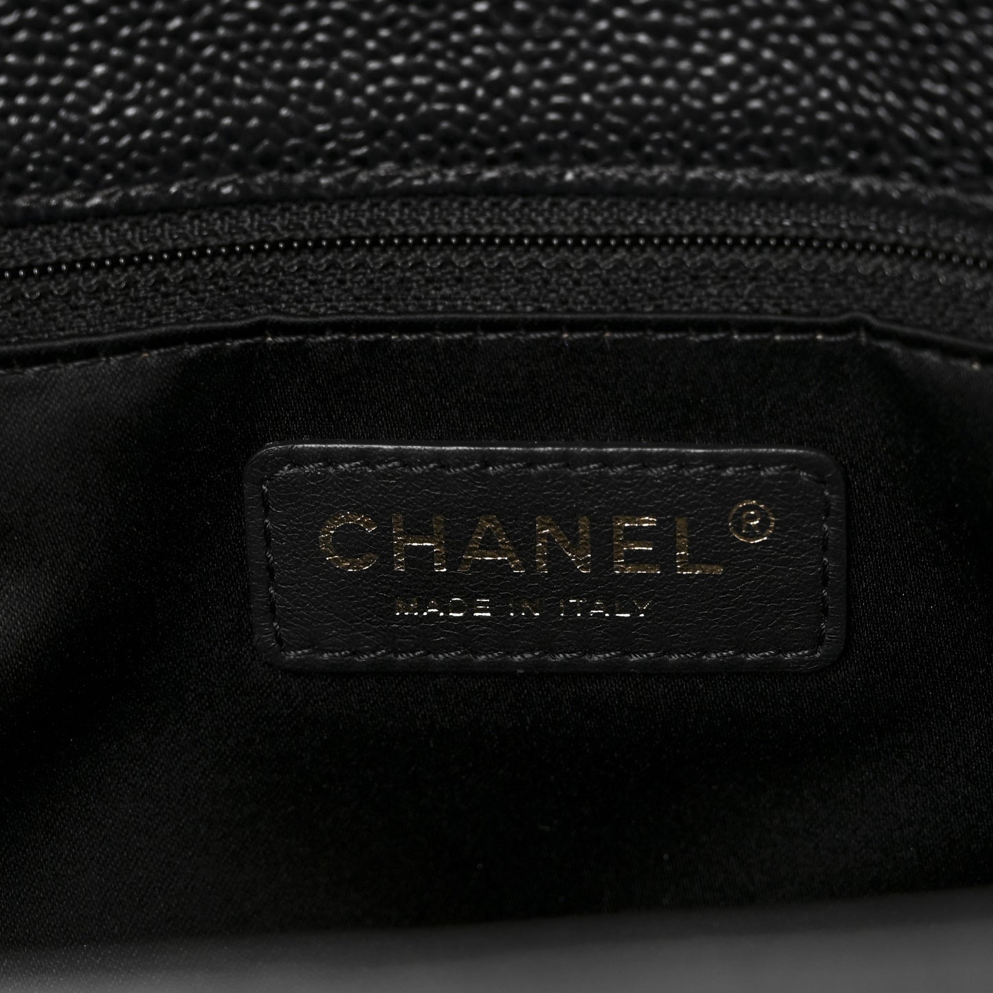 Caviar Quilted Grand Shopping Tote GST Black