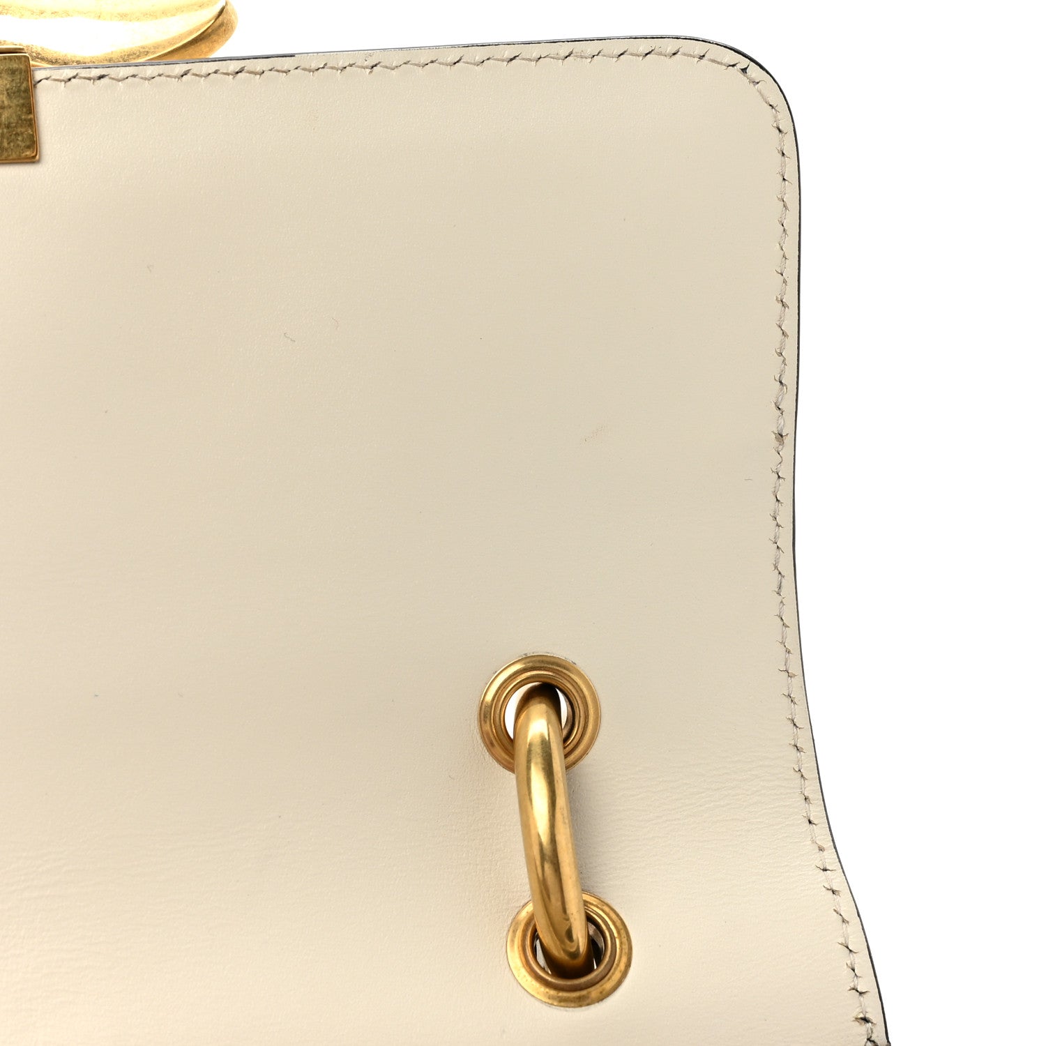 Gucci Calfskin Sylvie Web Small Queen Margaret Top Handle Bag Black White 14 of 18