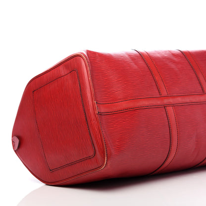 Louis Vuitton Epi Keepall 50 Castillan Red 5 of 15