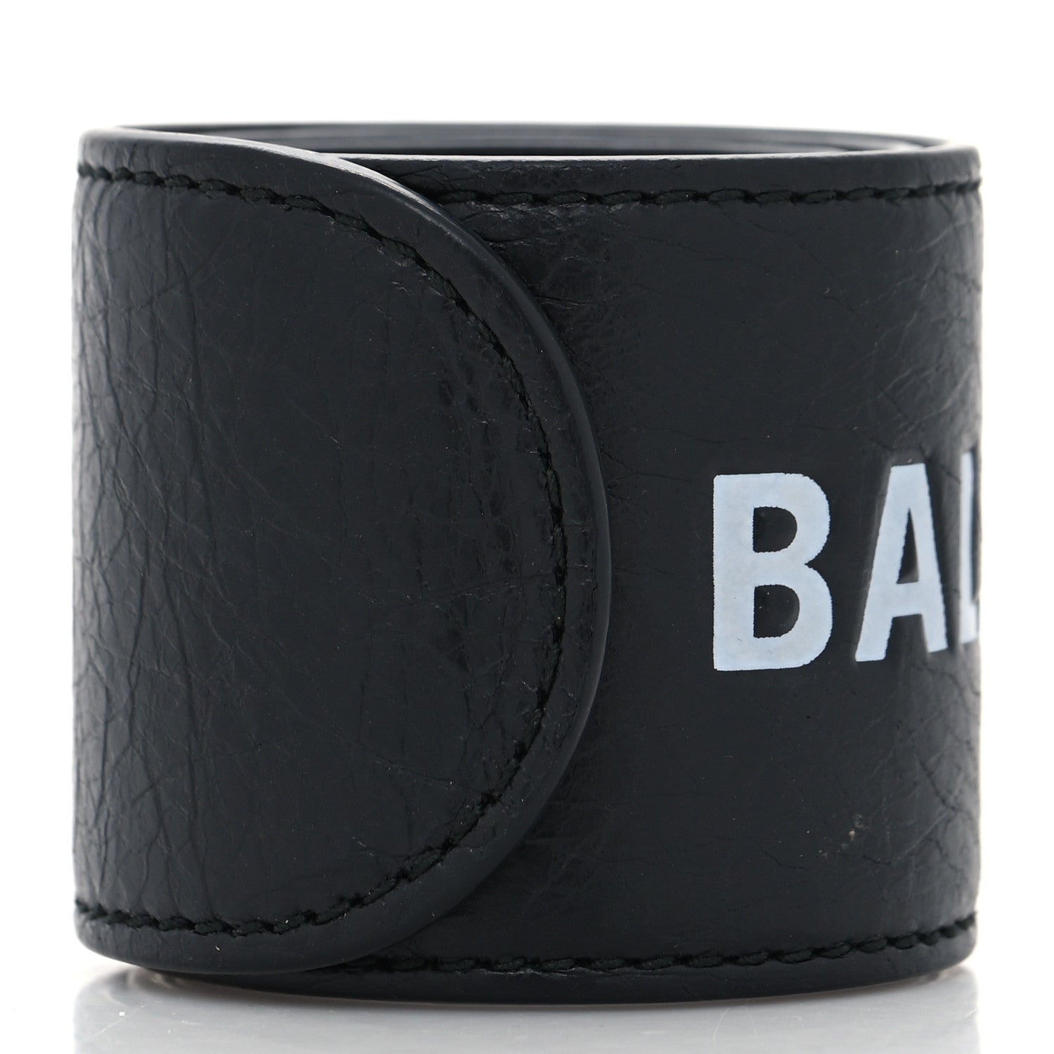 Balenciaga Agneau Cycle Slap Bracelet Black 3 of 5