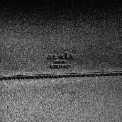 Alaia Calf Hair Zebra Print Small Le Hinge Bag Black White 7 of 9