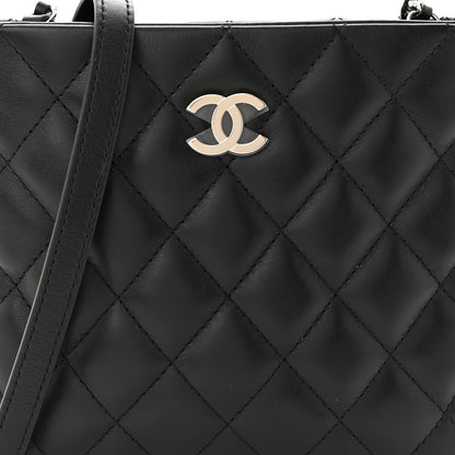 Chanel Lambskin Quilted Crossbody Bag Black 8 of 11