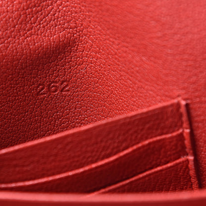 Miu Miu Goatskin Madras Love Envelope Wallet Rosa 7 of 8