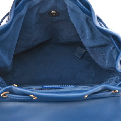 Chanel Lambskin Quilted Small Urban Spirit Backpack Blue 4 of 10