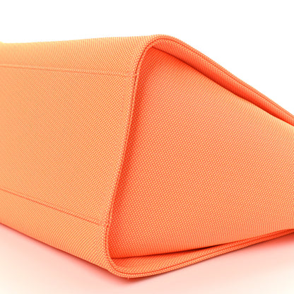 Chanel Mixed Fibers Calfskin Deauville Medium Tote Orange Yellow 11 of 11