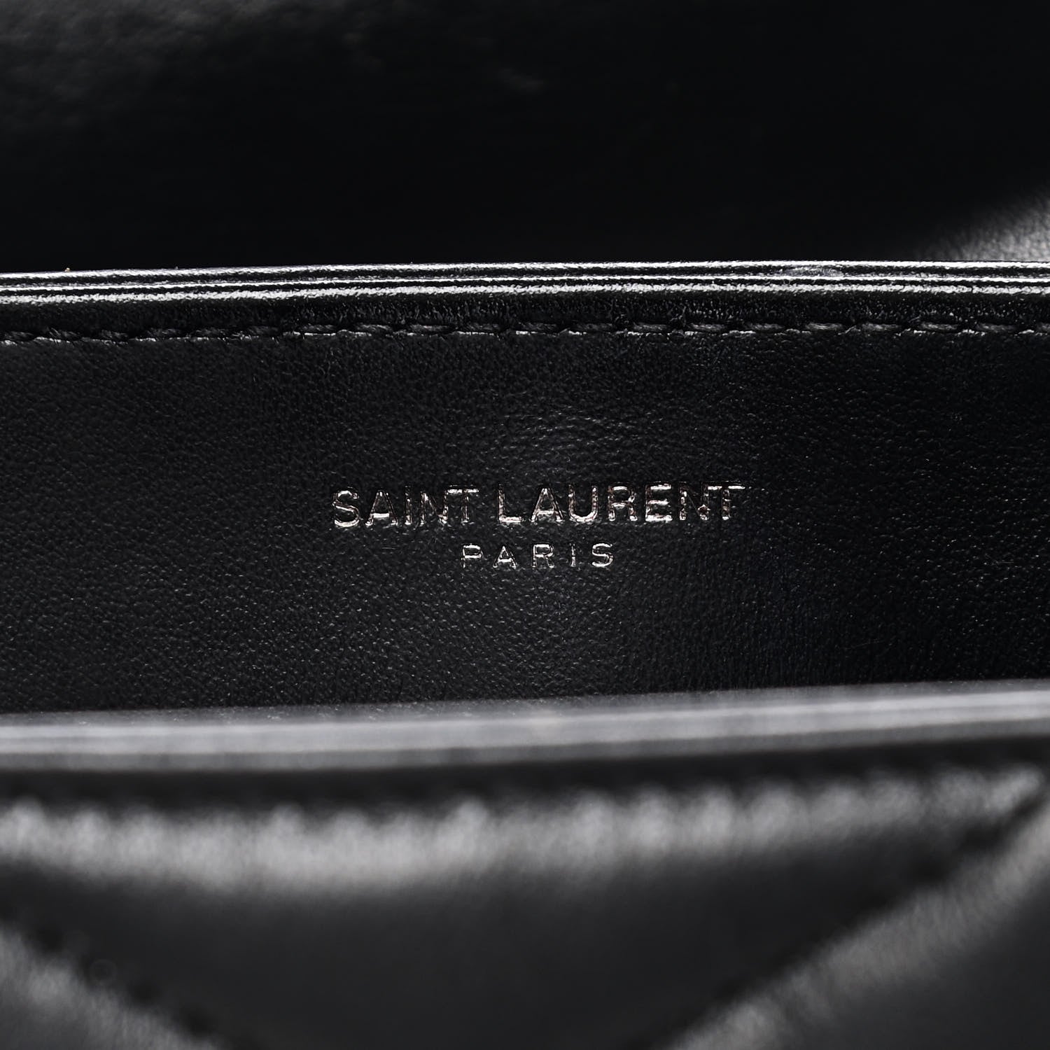 Saint Laurent Calfskin Y Quilted Monogram Toy Loulou Crossbody Bag Black 7 of 16