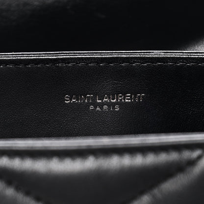 Saint Laurent Calfskin Y Quilted Monogram Toy Loulou Crossbody Bag Black 7 of 16