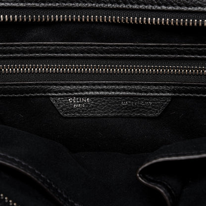 Celine Drummed Calfskin Mini Luggage Black 6 of 8
