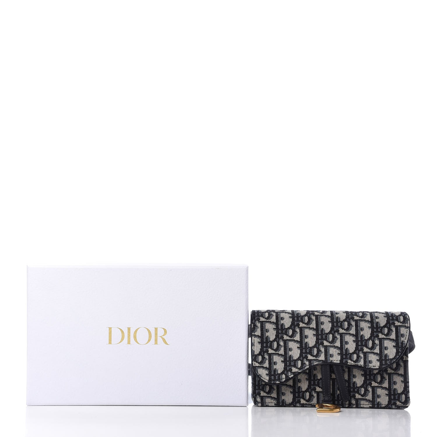 Christian Dior Oblique Saddle Belt Bag Blue 11 of 11