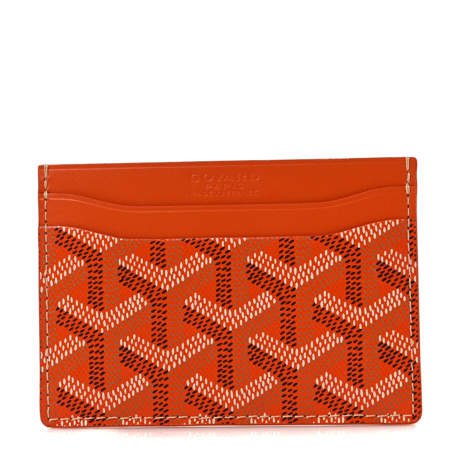 Goyardine Saint Sulpice Card Holder Orange