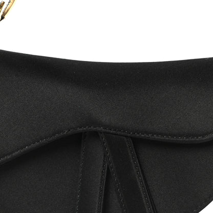Christian Dior Satin Crystal Mini Saddle Bag Black 7 of 9