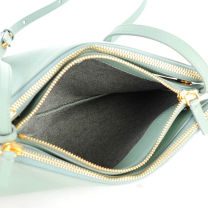Celine Lambskin Small Trio Crossbody Bag Jade 5 of 7