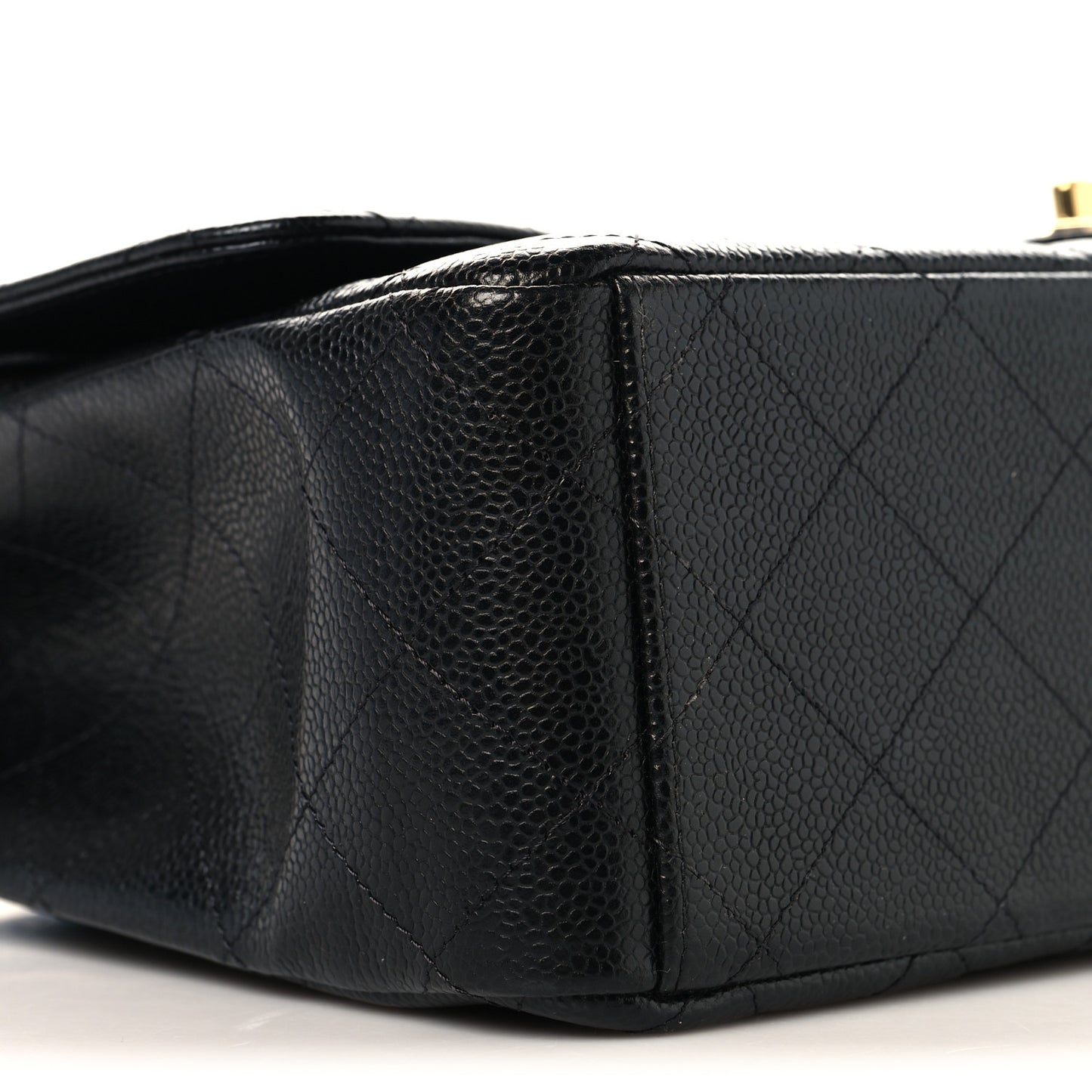 Caviar Quilted Maxi Double Flap Black