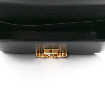 Celine Shiny Calfskin Triomphe Shoulder Bag Black 6 of 13