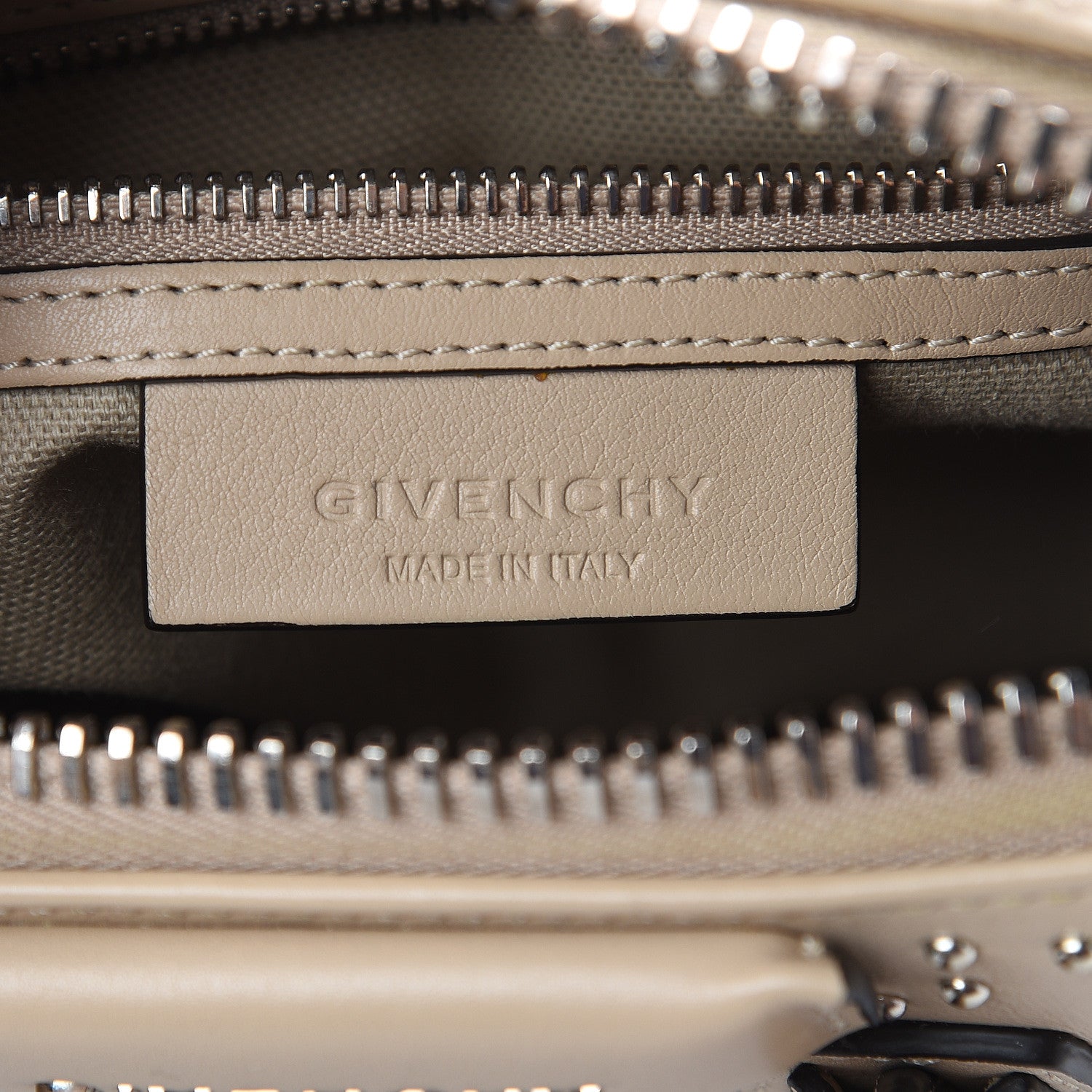 Givenchy Calfskin Mini Studded Antigona Beige Buff 6 of 9