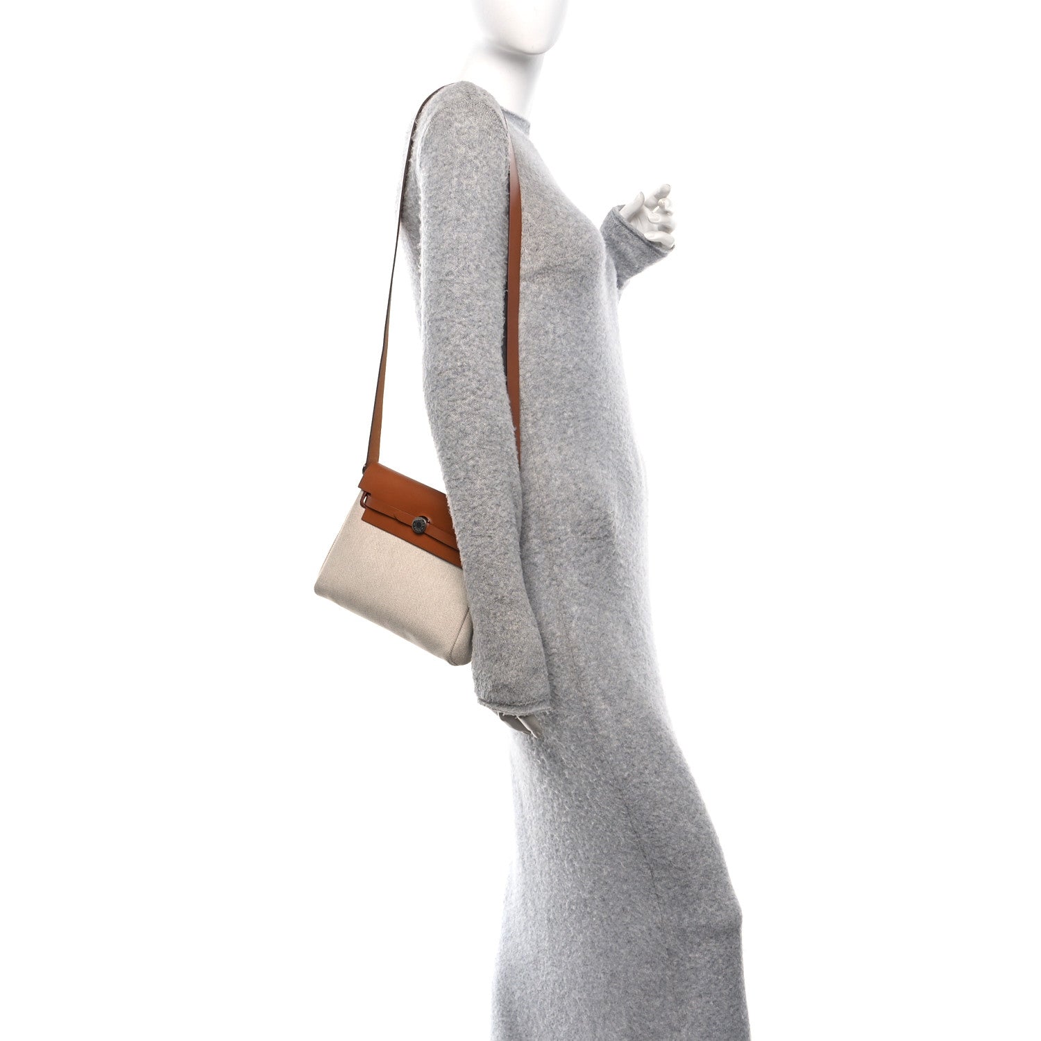 Hermes Military Toile Vache Hunter Herbag Zip Retourne 20 Ecru Beige Fauve 2 of 10