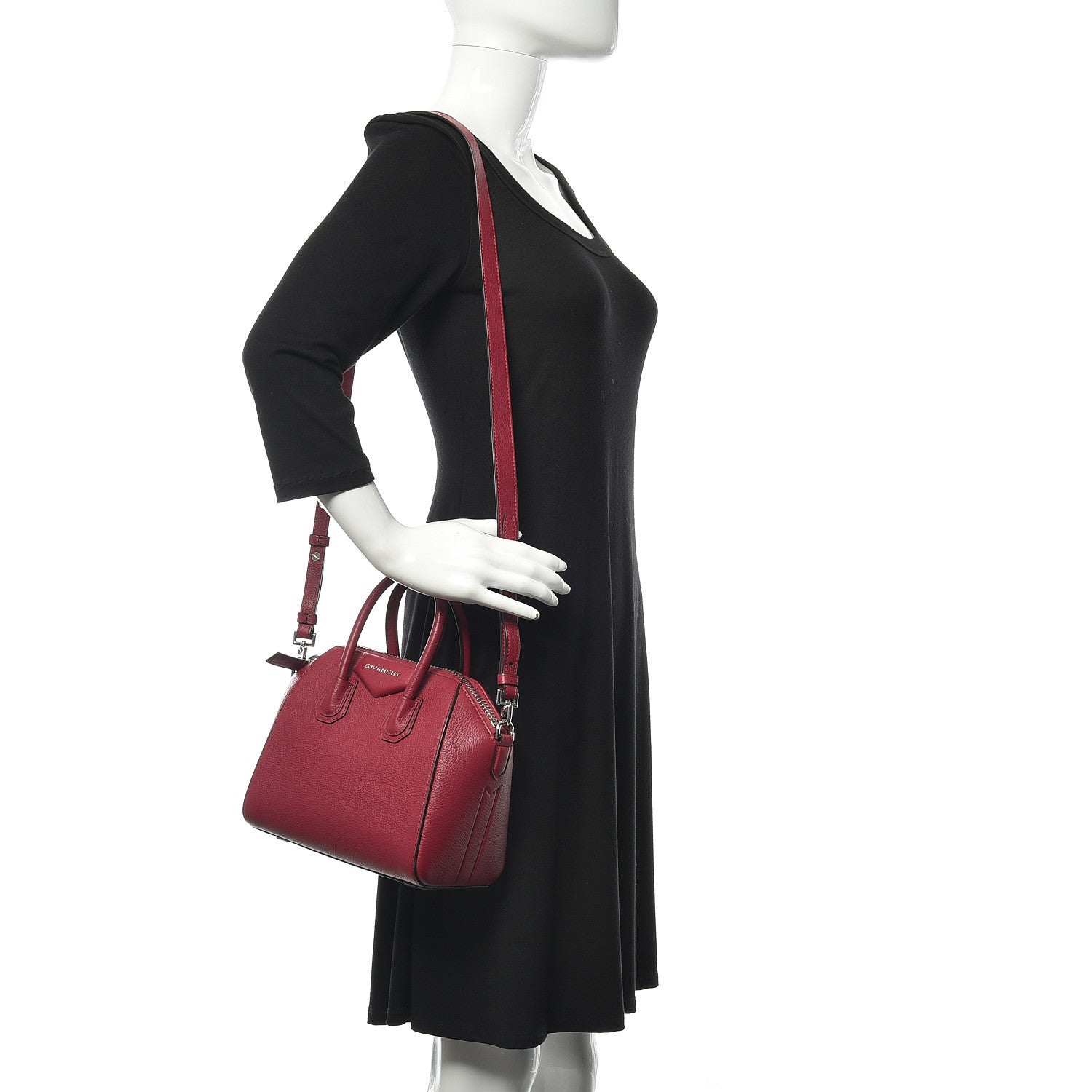 Givenchy Sugar Goatskin Mini Antigona Fig Pink 2 of 10