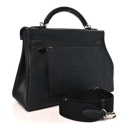 Hermes Togo Maxi Kelly Retourne 42 Black 2 of 9
