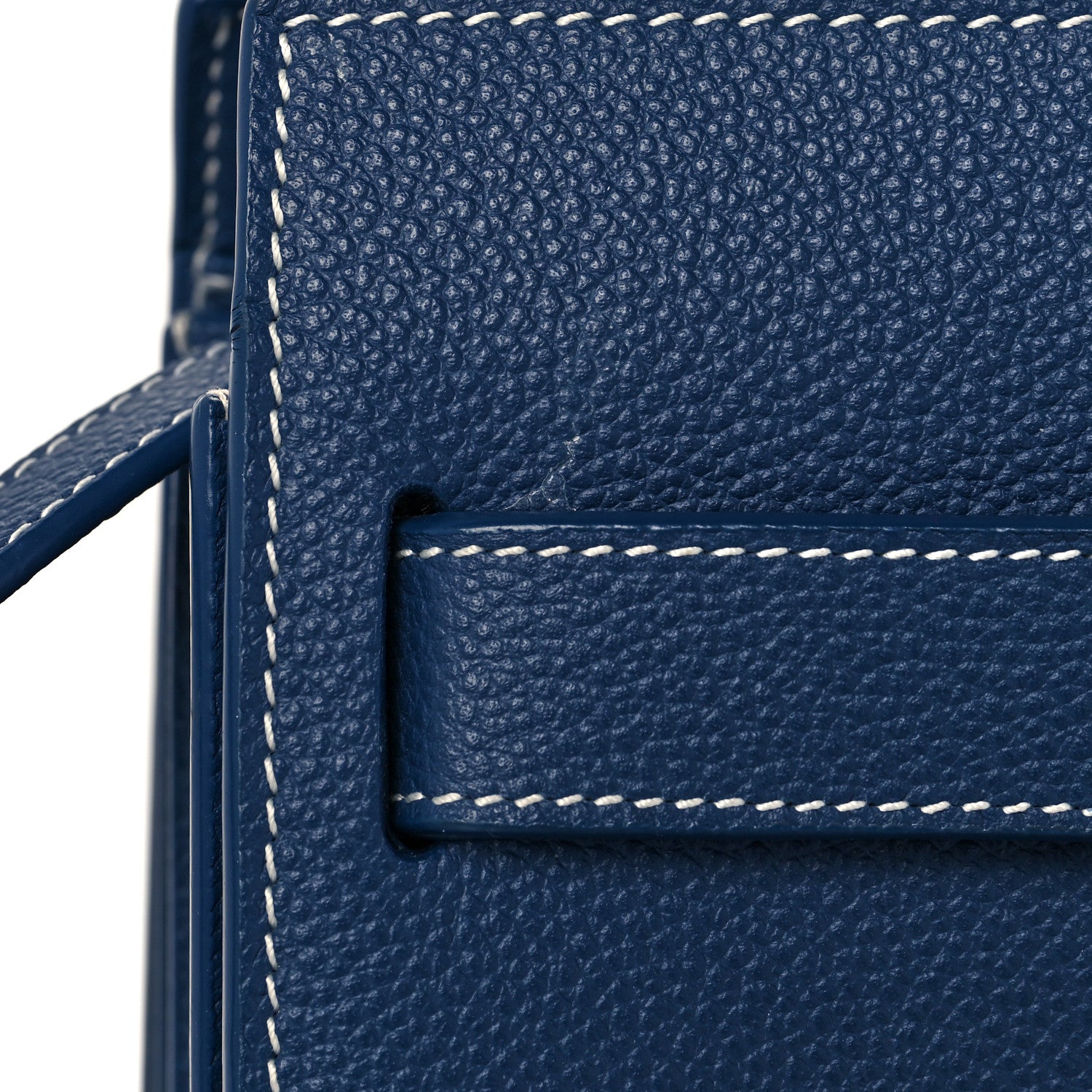 Saint Laurent Grained Calfskin Small Sac De Jour Denim Blue 12 of 15