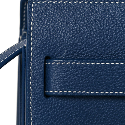 Saint Laurent Grained Calfskin Small Sac De Jour Denim Blue 12 of 15
