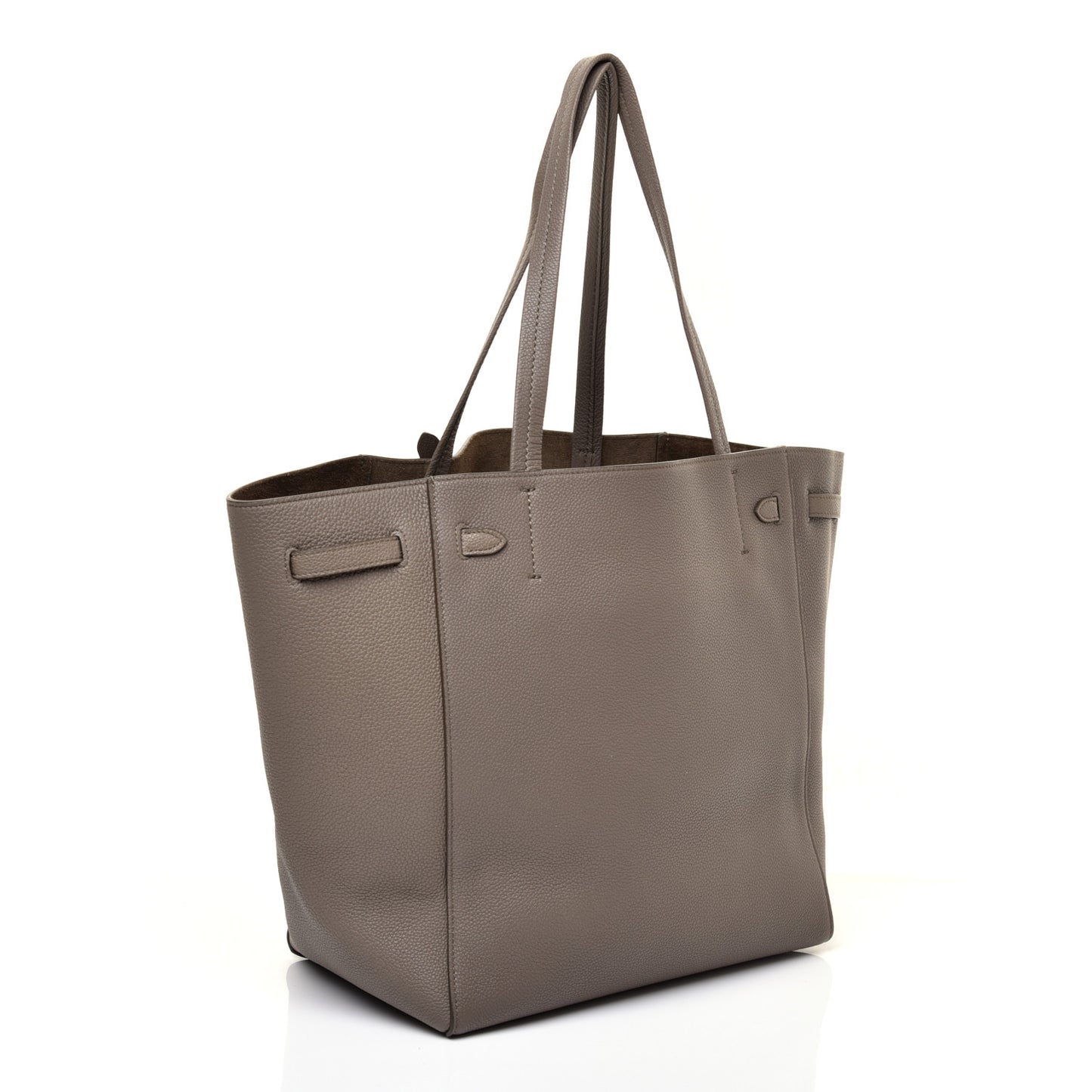 Soft Grained Calfskin Small Belt Cabas Phantom Taupe