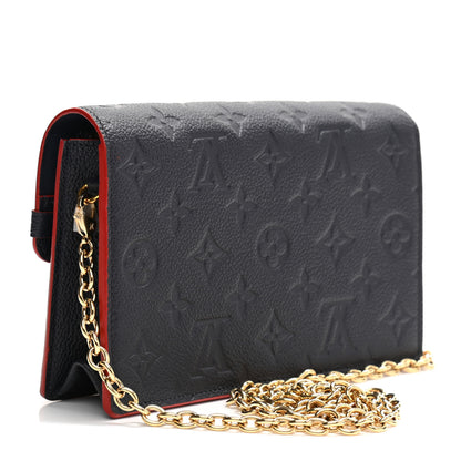 Louis Vuitton Empreinte Vavin Chain Wallet Marine Rouge 2 of 10