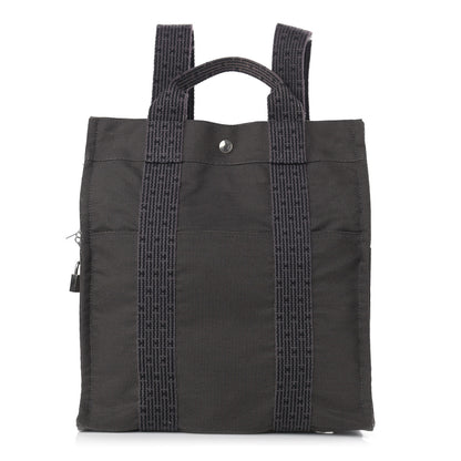 Hermes Canvas Herline Backpack Grey 1 of 8