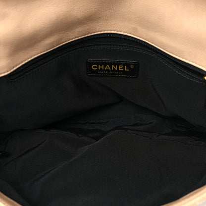 Chanel Calfskin Quilted Medium Chain Me Flap Light Beige 4 of 7