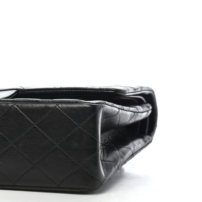 Chanel Lambskin Quilted Medium Double Flap Black 15 of 17