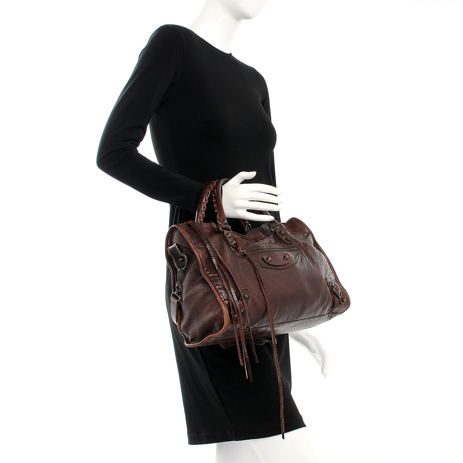 Balenciaga Chevre Classic Hardware City Mogano 2 of 8
