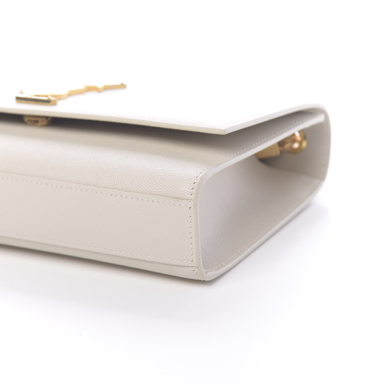 Saint Laurent Grain De Poudre Medium Classic Monogram Kate Satchel Crema Soft 8 of 9