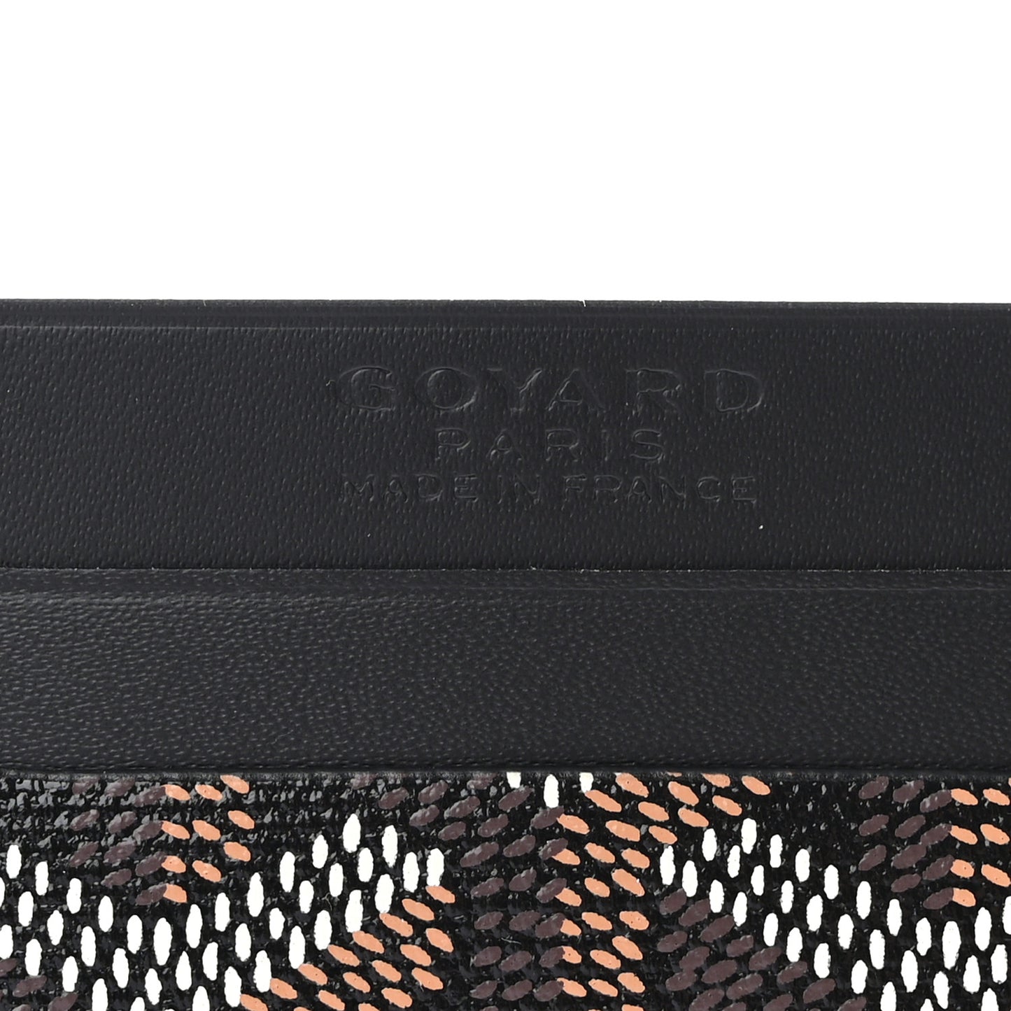 Goyardine Saint Sulpice Card Holder Black