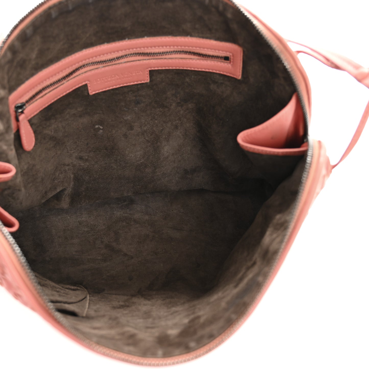 Nappa Intrecciato Large Nodini Crossbody Messenger Quarzo