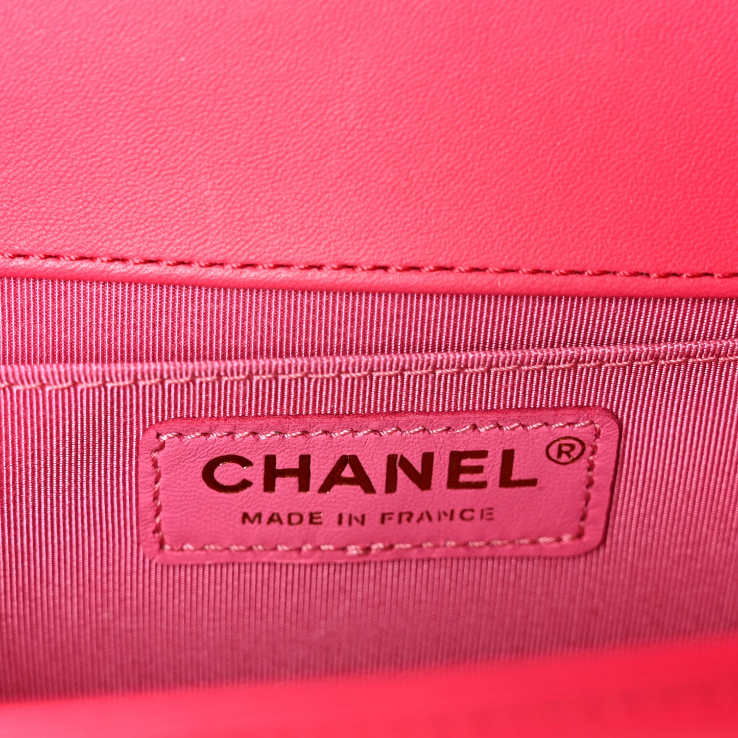 Lambskin Quilted Medium Boy Flap Pink